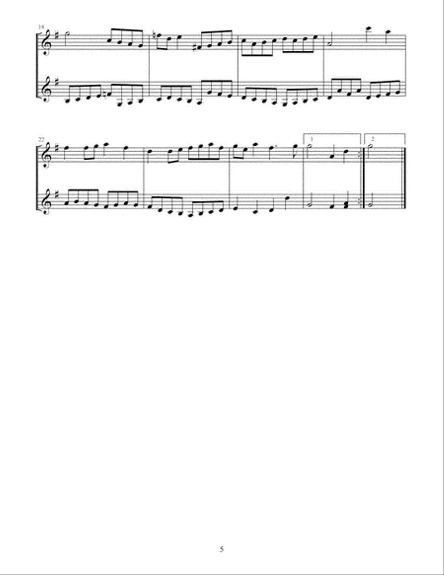 J.S. Bach: Duets for Two Violins String Duet scores gallery preview page 6