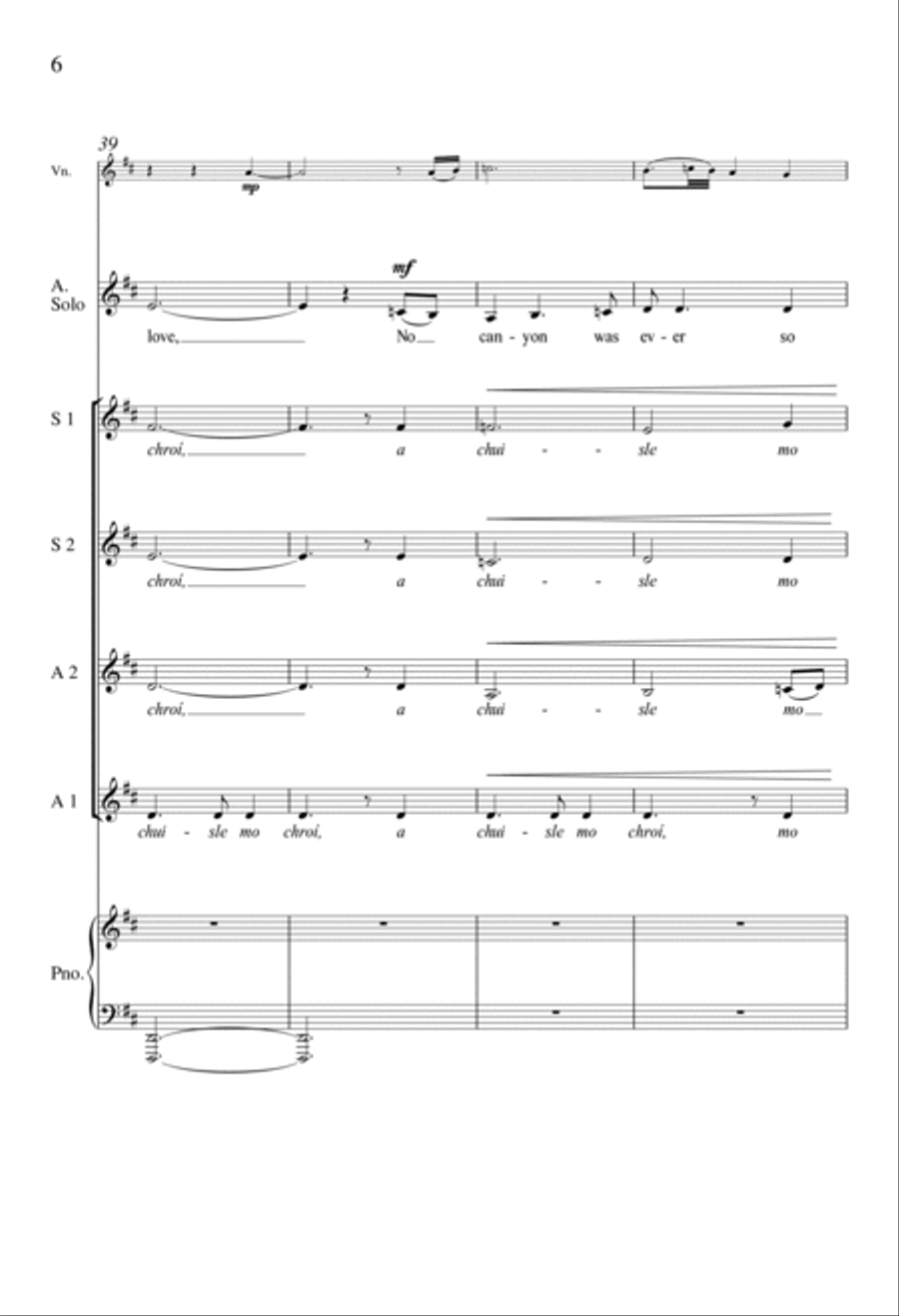 O Pulse of My Heart (A Chuisle Mo Chroí) SSAA scores gallery preview page 5