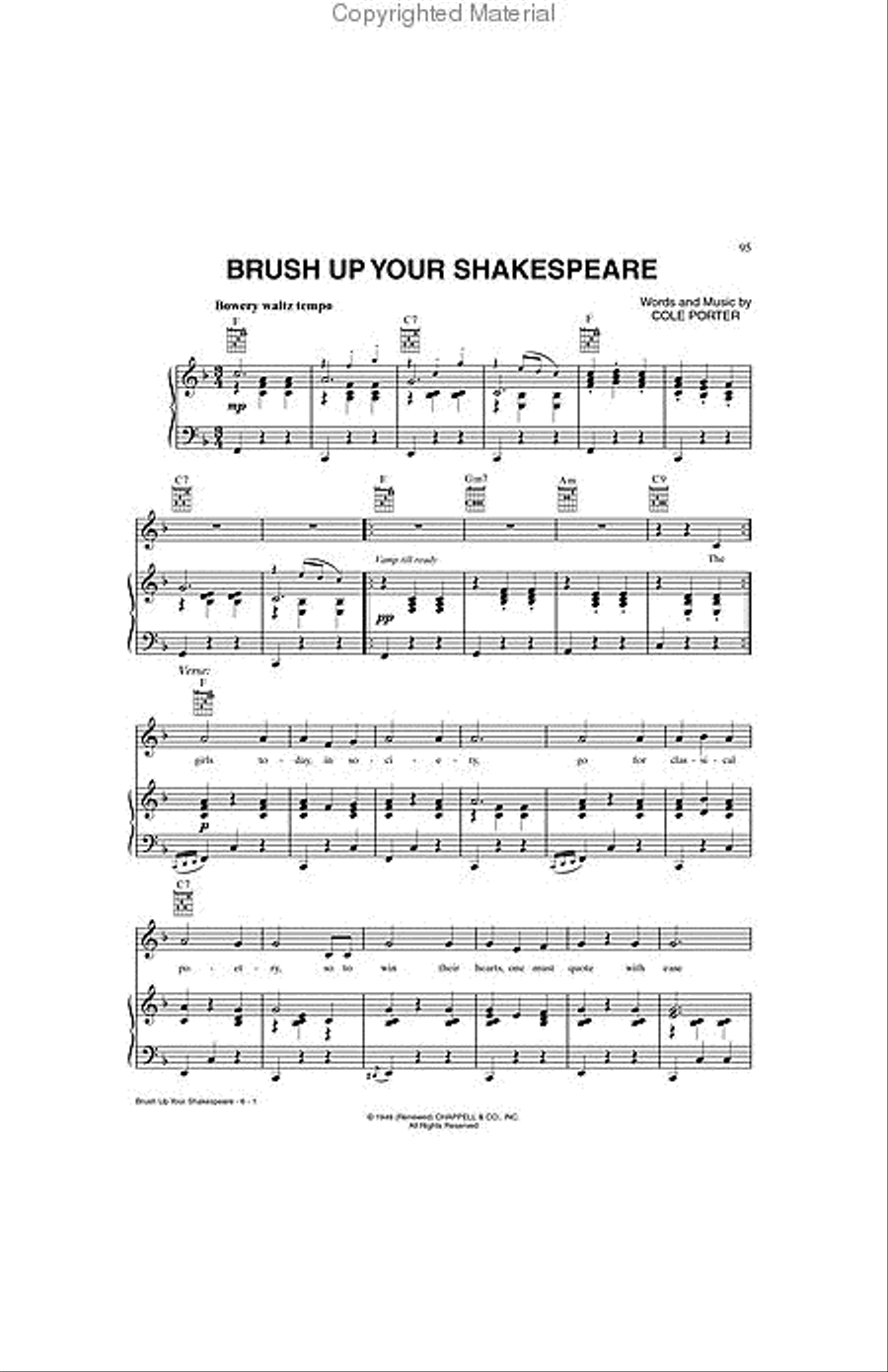 Kiss Me, Kate Kiss Me, Kate Piano, Vocal, Guitar scores gallery preview page 2