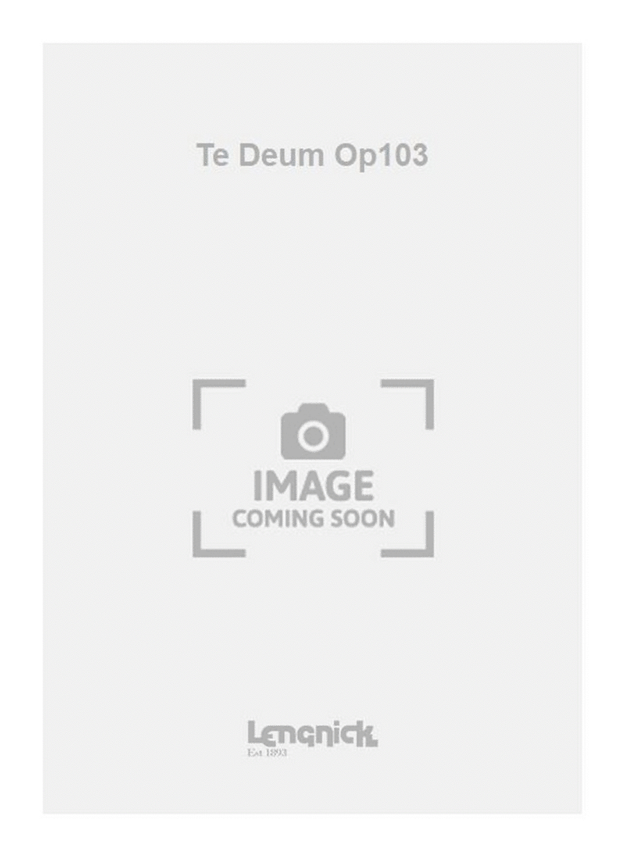 Te Deum Op103 Voice scores gallery preview page 1