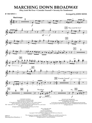 Marching Down Broadway - Bb Trumpet 1