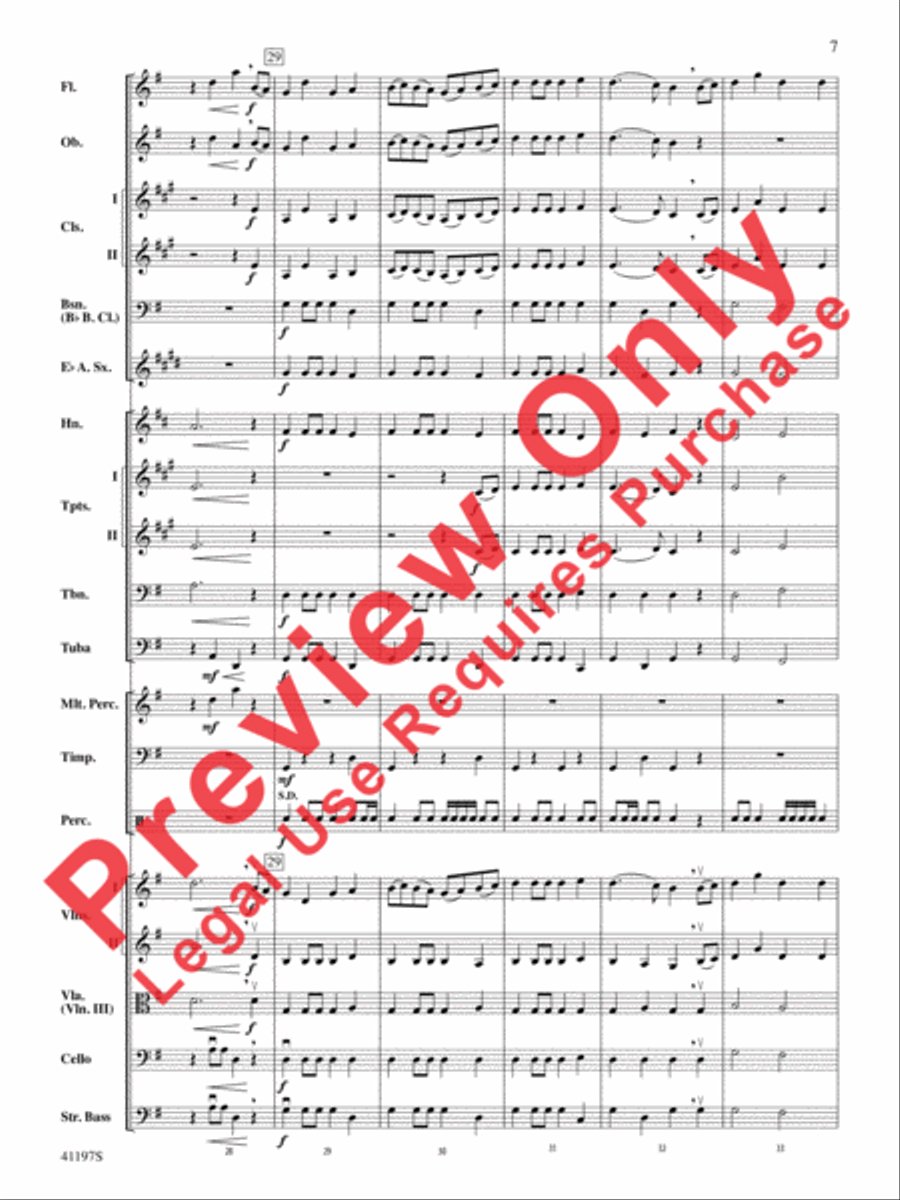 Fanfare Rondeau Full Orchestra scores gallery preview page 8
