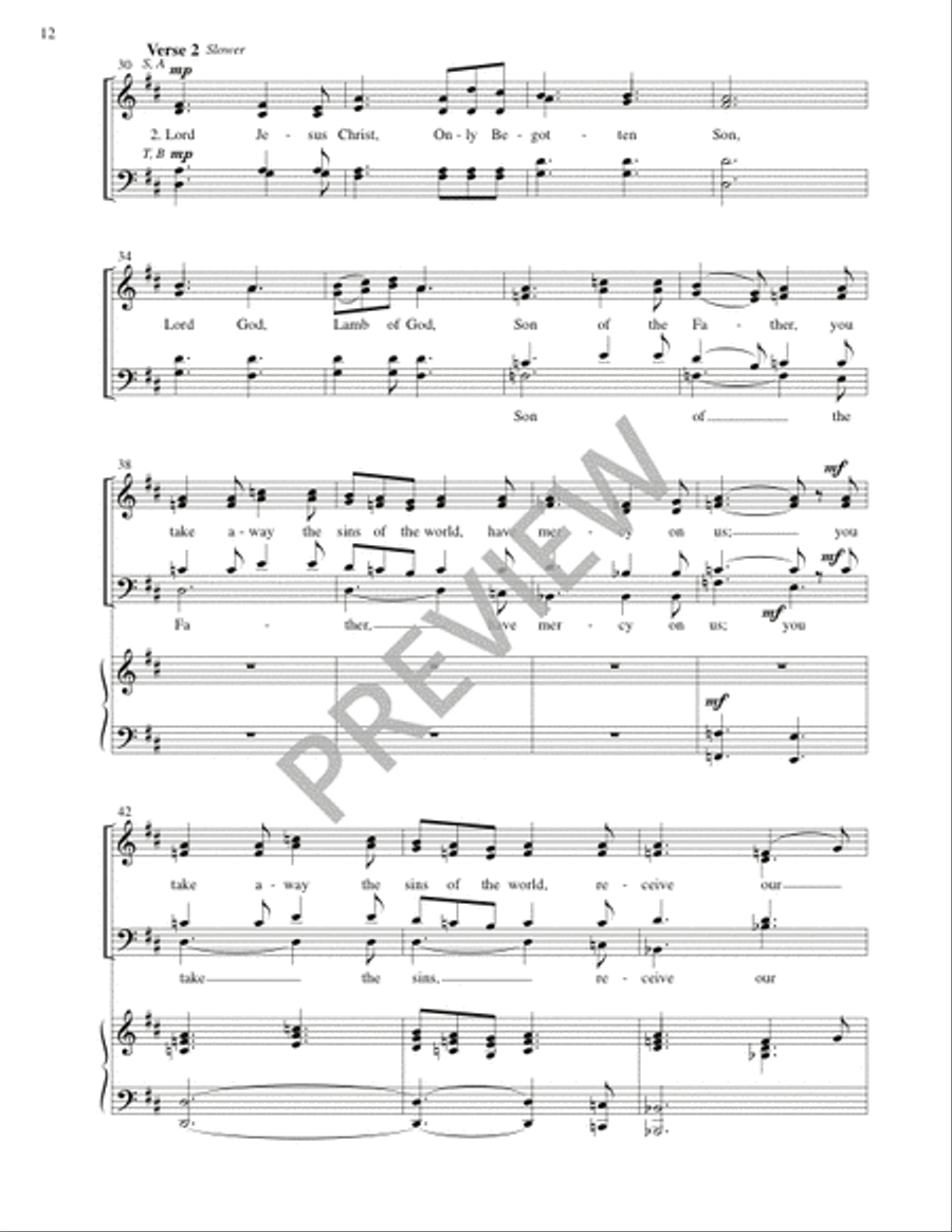 Missa Pacem (Full Score) Missa Pacem (Full Score) 4-Part scores gallery preview page 13