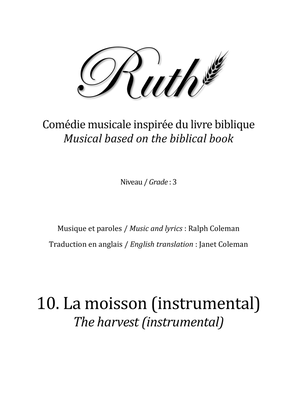 10. La moisson, instrumental (The harvest, instrumental)