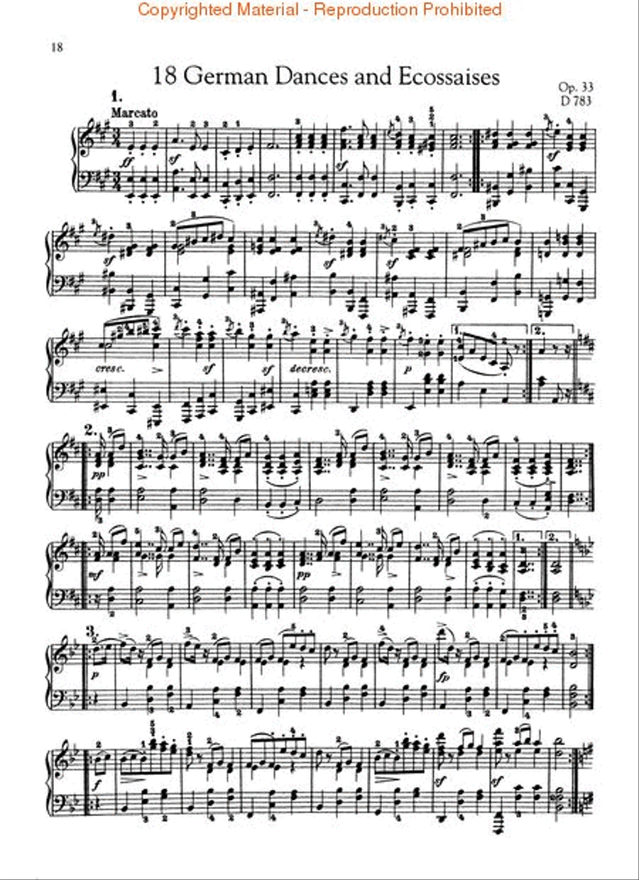 Dances for Piano Piano Solo scores gallery preview page 3