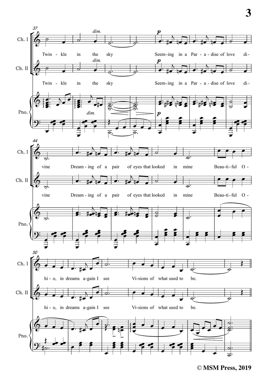 Mary Earl-Beautiful Ohio,in C Major,for Voice and Piano Piano, Vocal scores gallery preview page 5