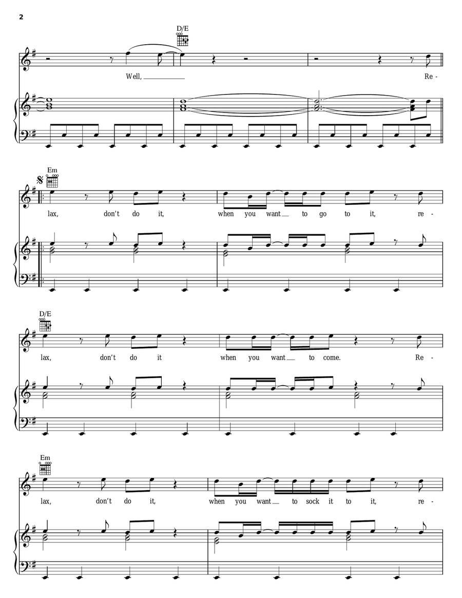 Relax Relax Acoustic Guitar scores gallery preview page 2