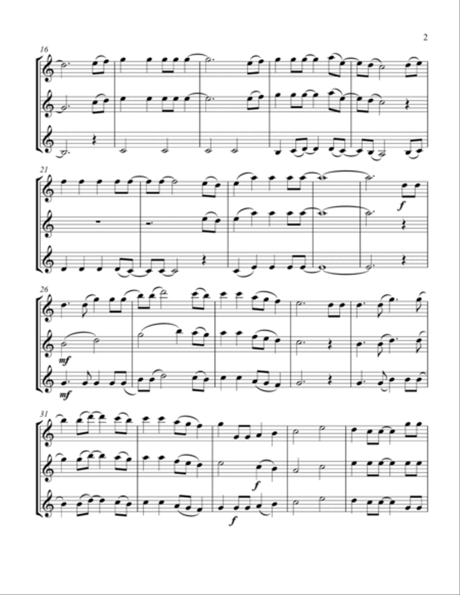 God Bless The U.s.a. Clarinet Trio scores gallery preview page 3