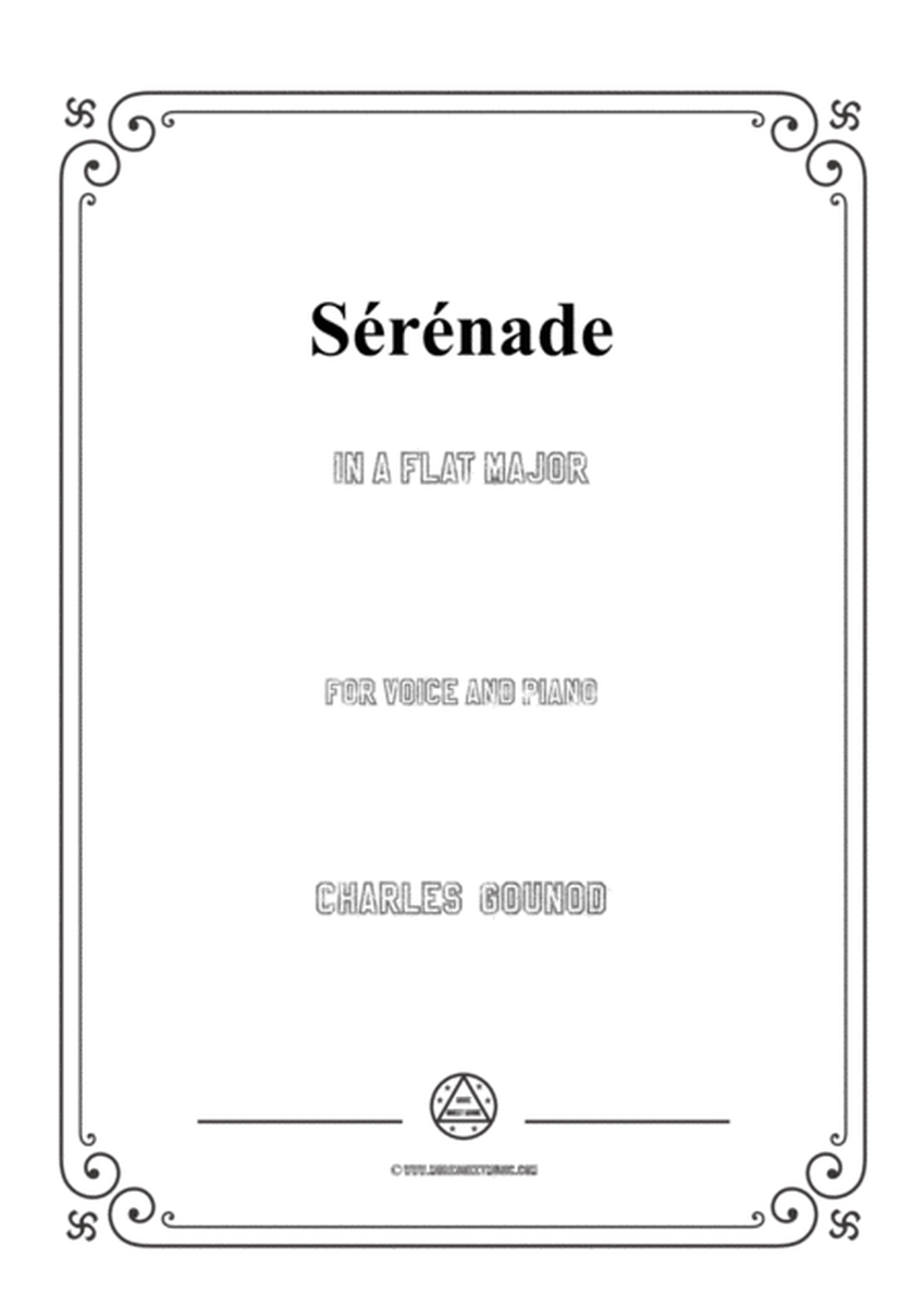 Gounod-Sérénade in A flat Major,for Voice and Piano image number null