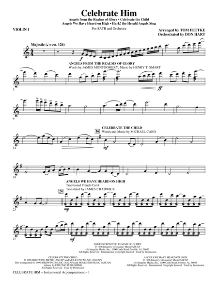 Celebrate Him (Medley) - Violin 1
