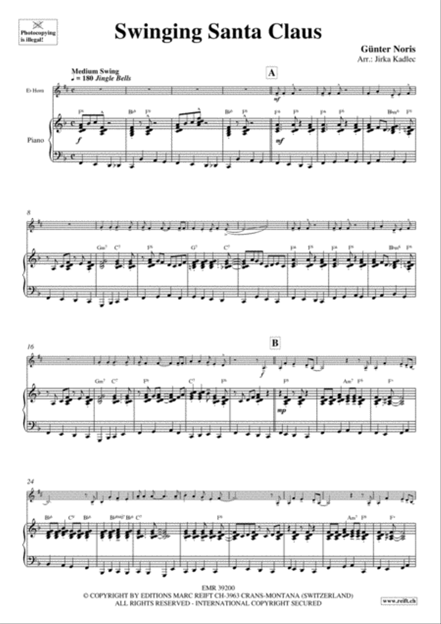 Swinging Santa Claus Horn scores gallery preview page 4
