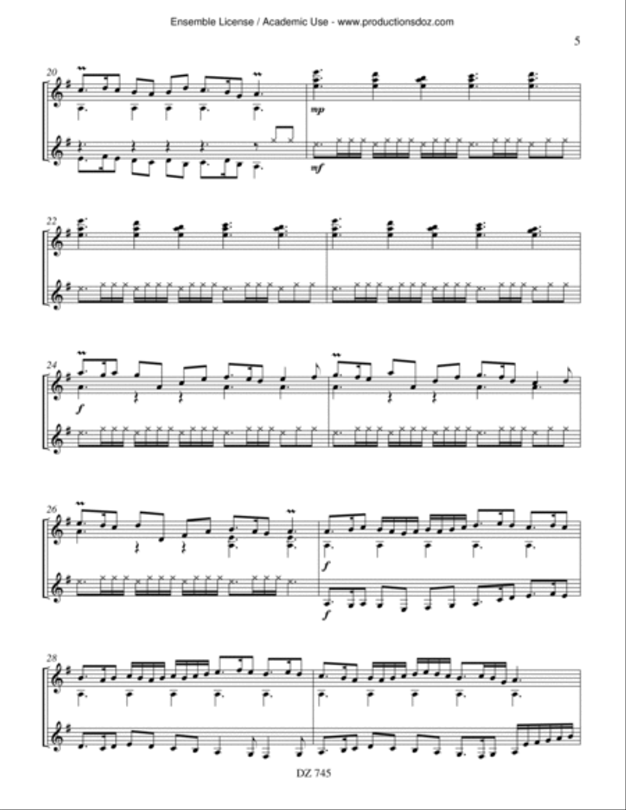 The Clock Struck 13 The Clock Struck 13 Classical Guitar scores gallery preview page 5