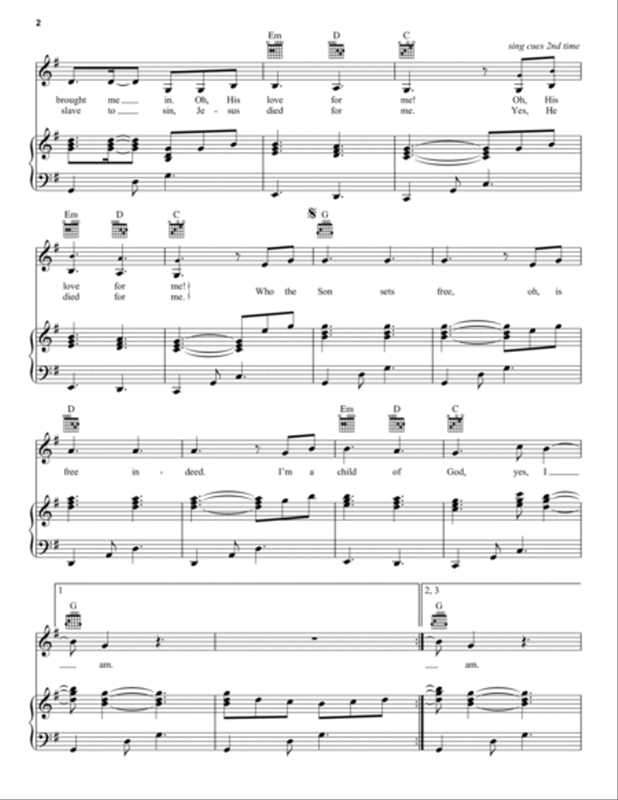 Who You Say I Am Piano, Vocal, Guitar scores gallery preview page 2