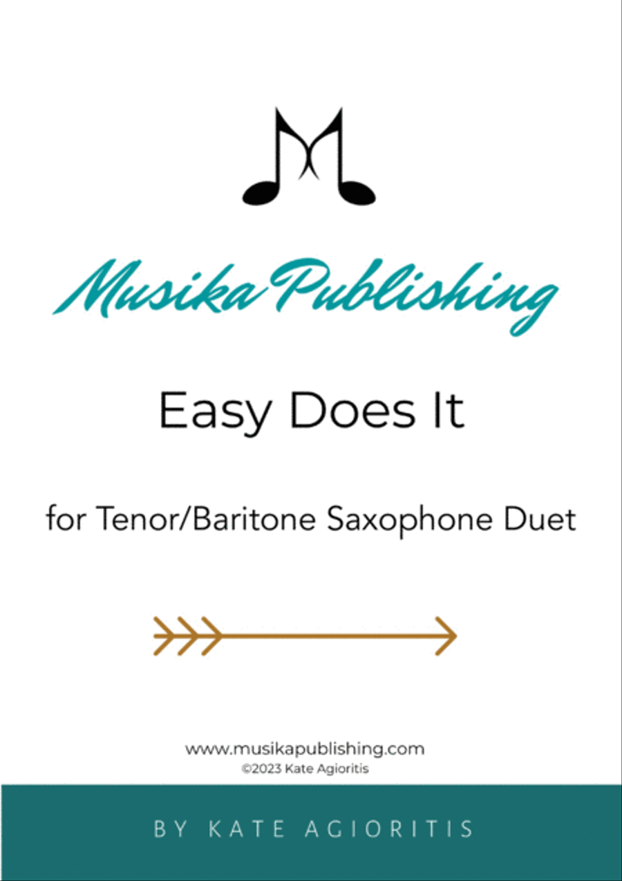 Easy Does It - Jazz Duet for Tenor and Baritone Saxophones Woodwind Duet scores gallery preview page 5