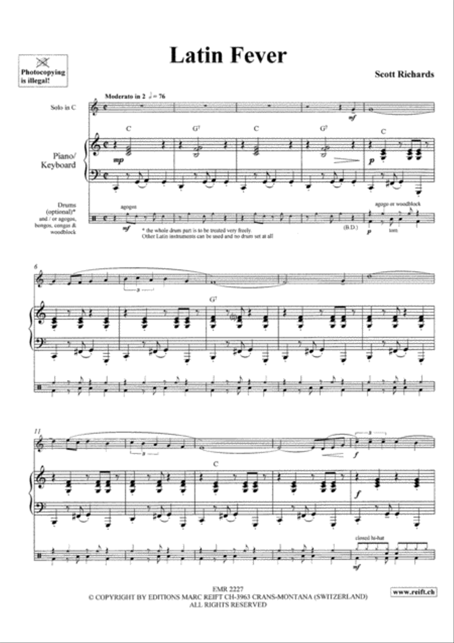 Latin Fever Flute scores gallery preview page 3