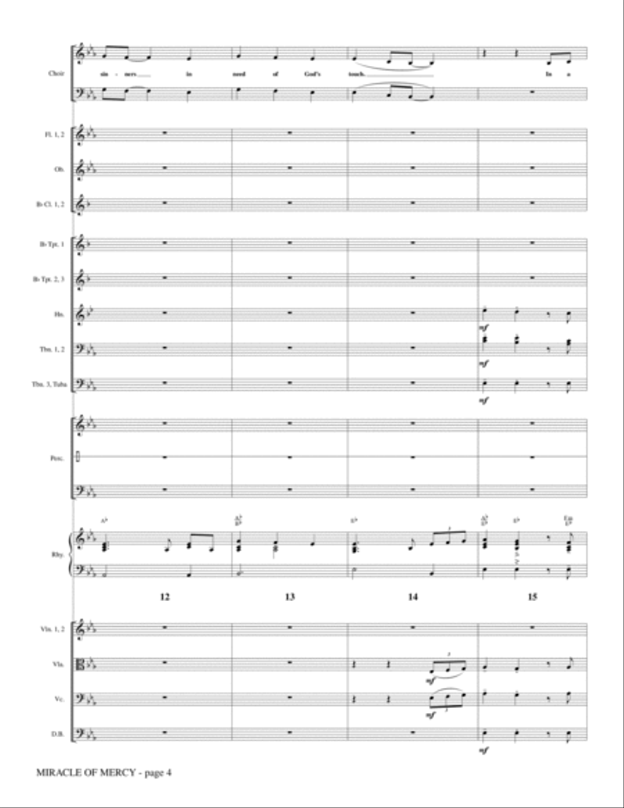 Miracle of Mercy - Full Score Choir scores gallery preview page 4