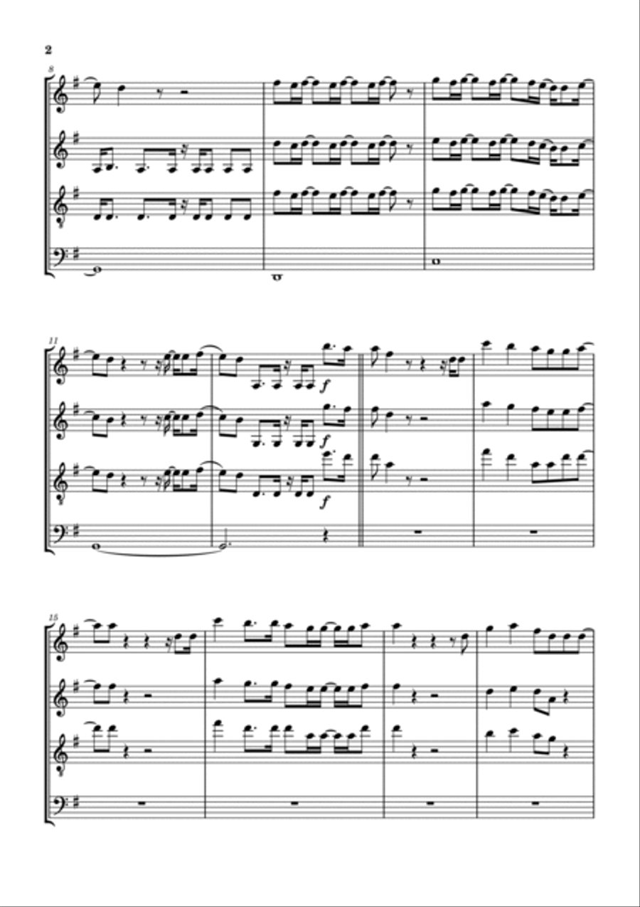 Holy Water Woodwind Quartet scores gallery preview page 3