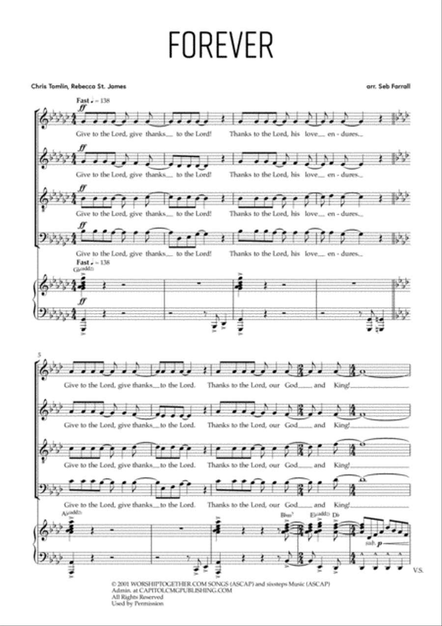 Forever 4-Part scores gallery preview page 1