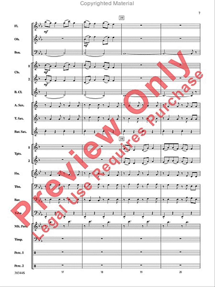 Armenian Dances, Part 1, Selections from Concert Band scores gallery preview page 8