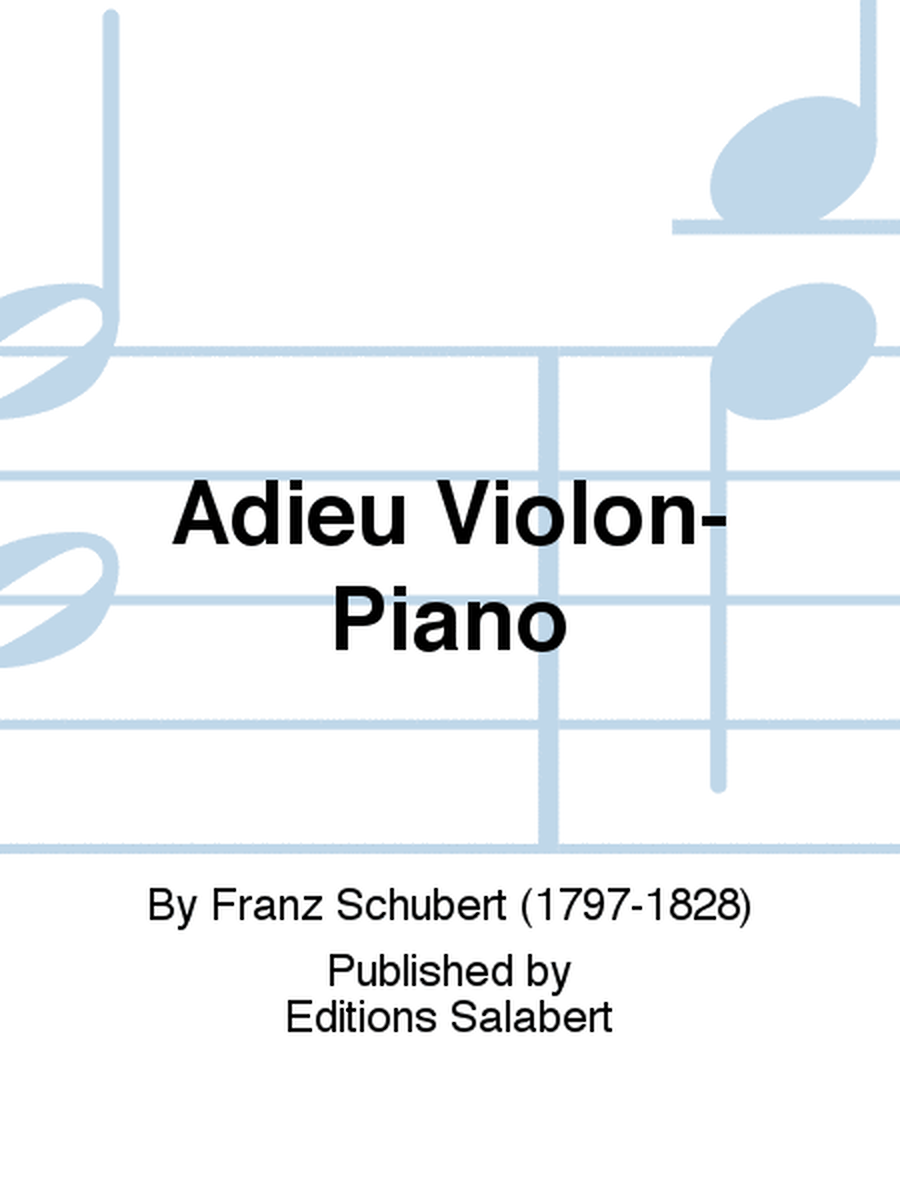 Adieu Violon-Piano
