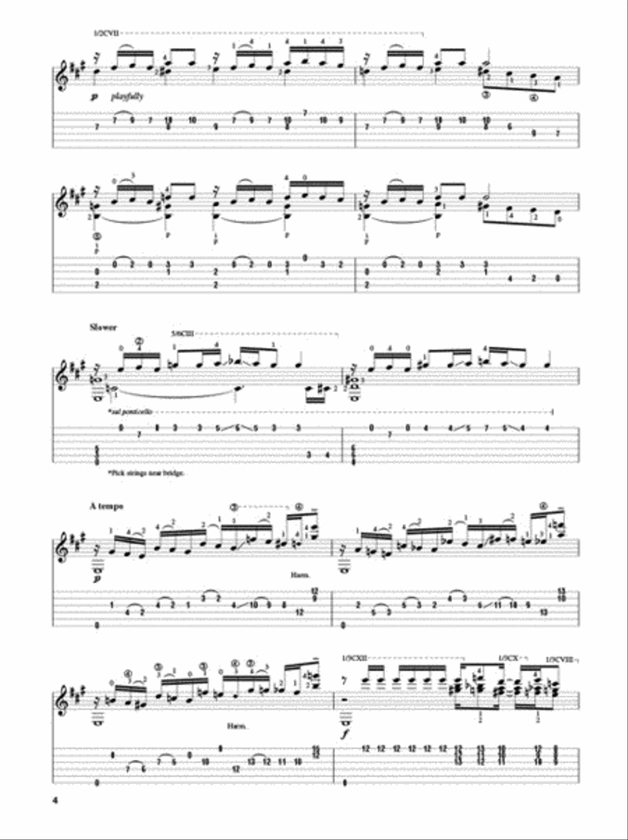 Rhapsody in Blue for Solo Classical Guitar Acoustic Guitar scores gallery preview page 4