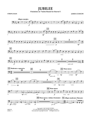 Jubilee (Variations On "Saints Bound for Heaven") - String Bass