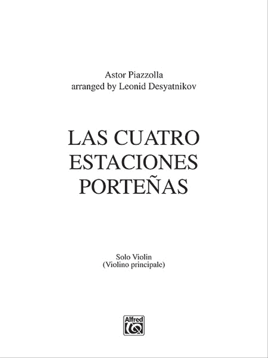 Las Cuatro Estaciones Porteñas String Orchestra scores gallery preview page 1