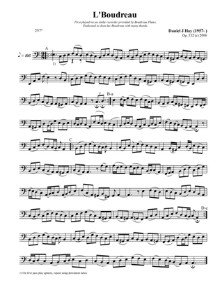 L'Boudreau (Bass Solo) (Opus 332)
