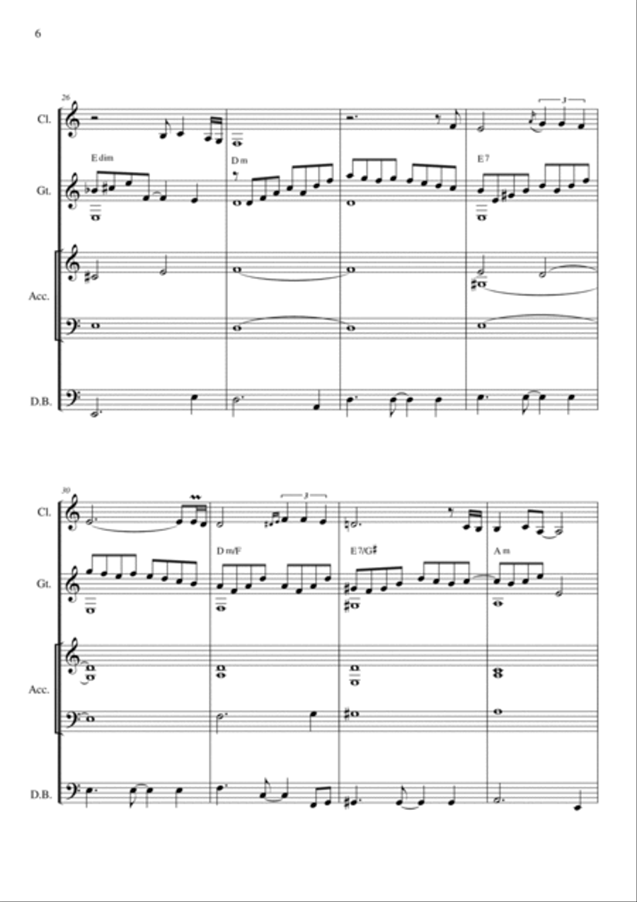 Jakob Elija Clarinet scores gallery preview page 6