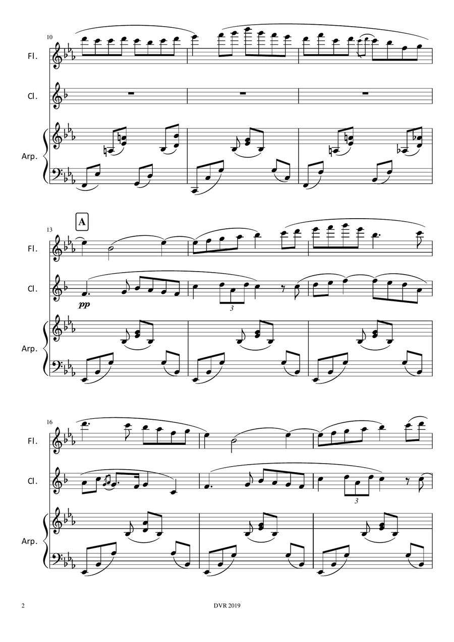 Carmen Entr'acte for Flute, Clarinet and Harp Small Ensemble scores gallery preview page 5