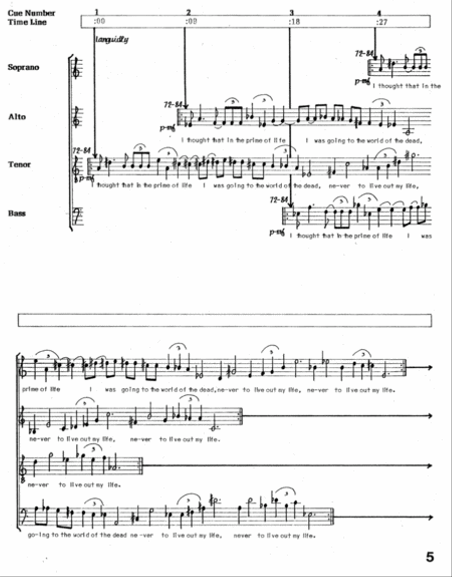 Song of Hezekiah - Isaiah 38:10-20 4-Part scores gallery preview page 5