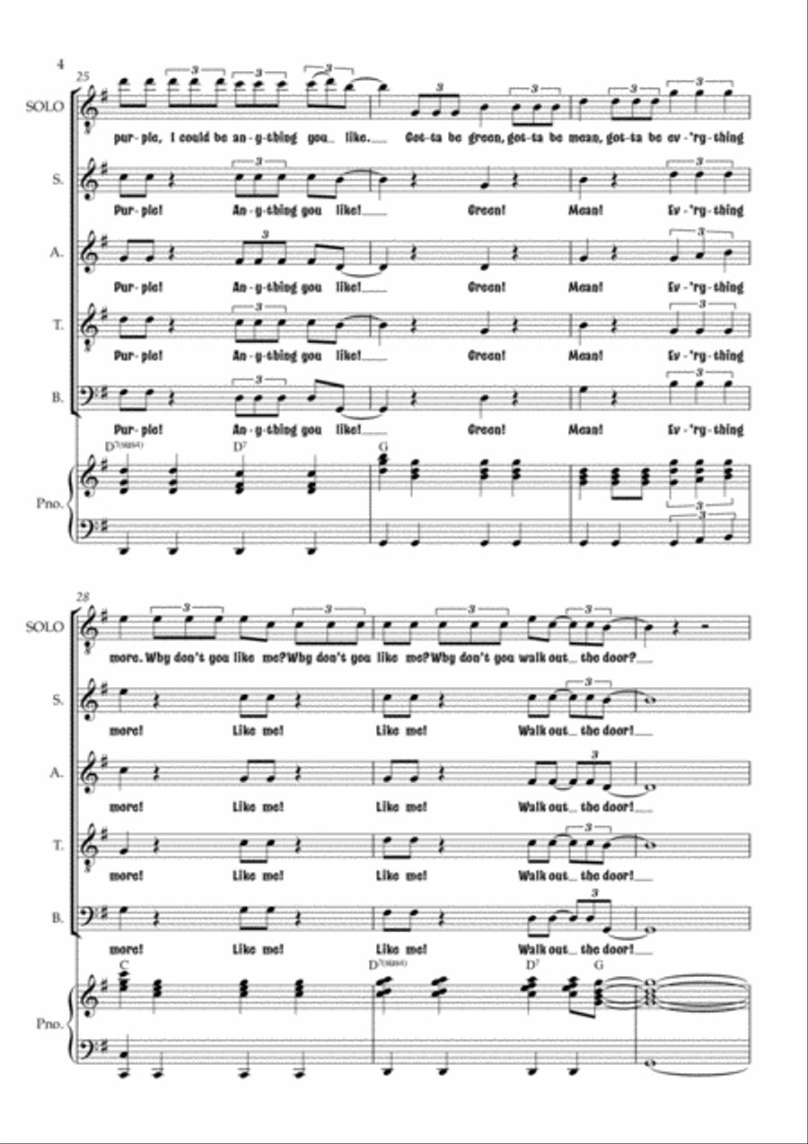 Grace Kelly 4-Part scores gallery preview page 4