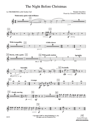 The Night Before Christmas: (wp) 1st B-flat Trombone T.C.