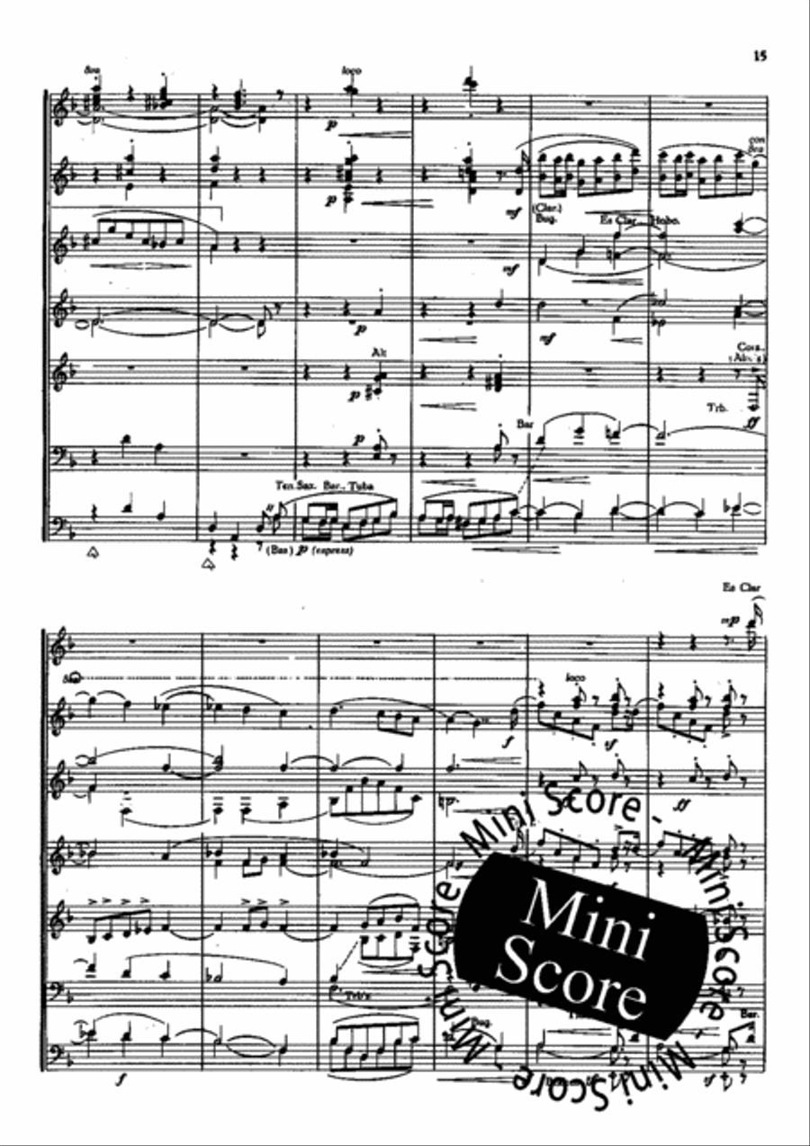 Piet Hein Rhapsodie Concert Band scores gallery preview page 17