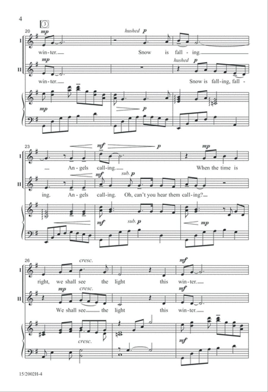 In Winter 2-Part scores gallery preview page 5