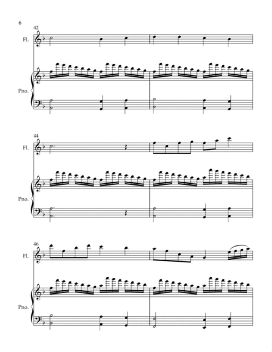 When I Survey the Wondrous Cross and O Sacred Head Now Wounded Flute Solo scores gallery preview page 6