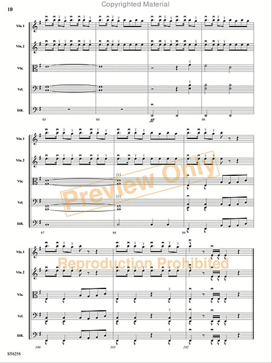 Legend of the Phantom Pirates String Orchestra scores gallery preview page 9