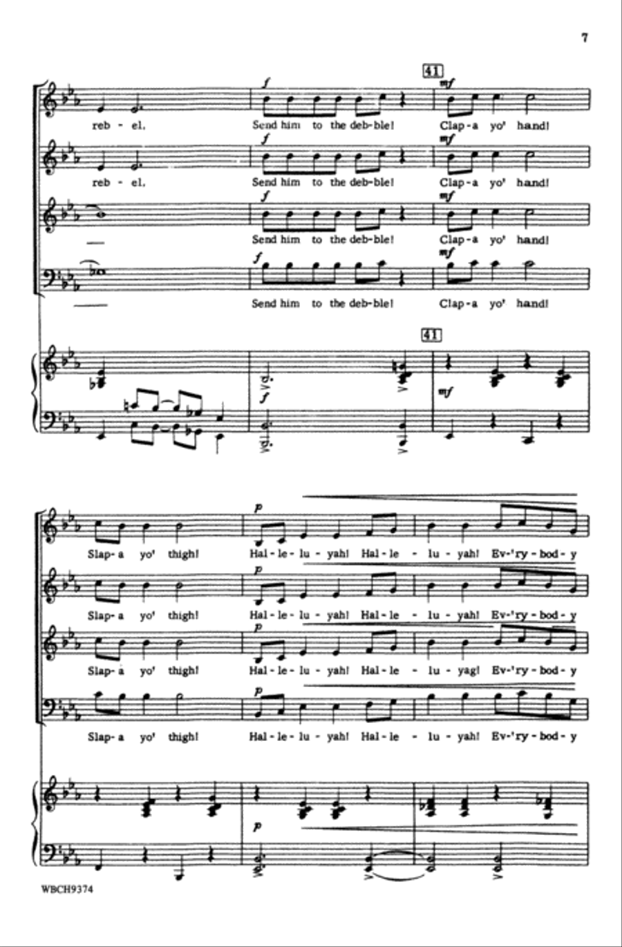 Clap Yo' Hands Choir scores gallery preview page 6