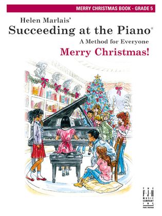 Book cover for Succeeding at the Piano, Merry Christmas - Grade 5