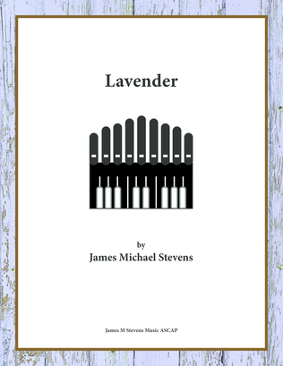 Book cover for Lavender - Organ Solo
