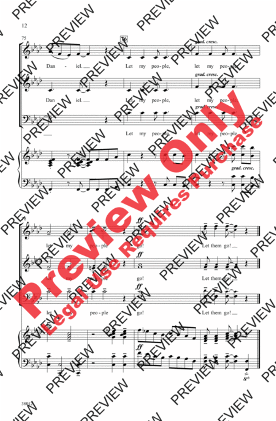 Moses and Daniel 3-Part scores gallery preview page 22