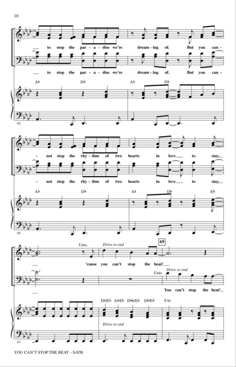 You Can't Stop The Beat (from Hairspray) (arr. Roger Emerson) 4-Part scores gallery preview page 8