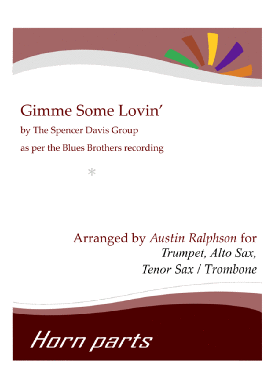 Gimme Some Lovin' Tenor Saxophone scores gallery preview page 1