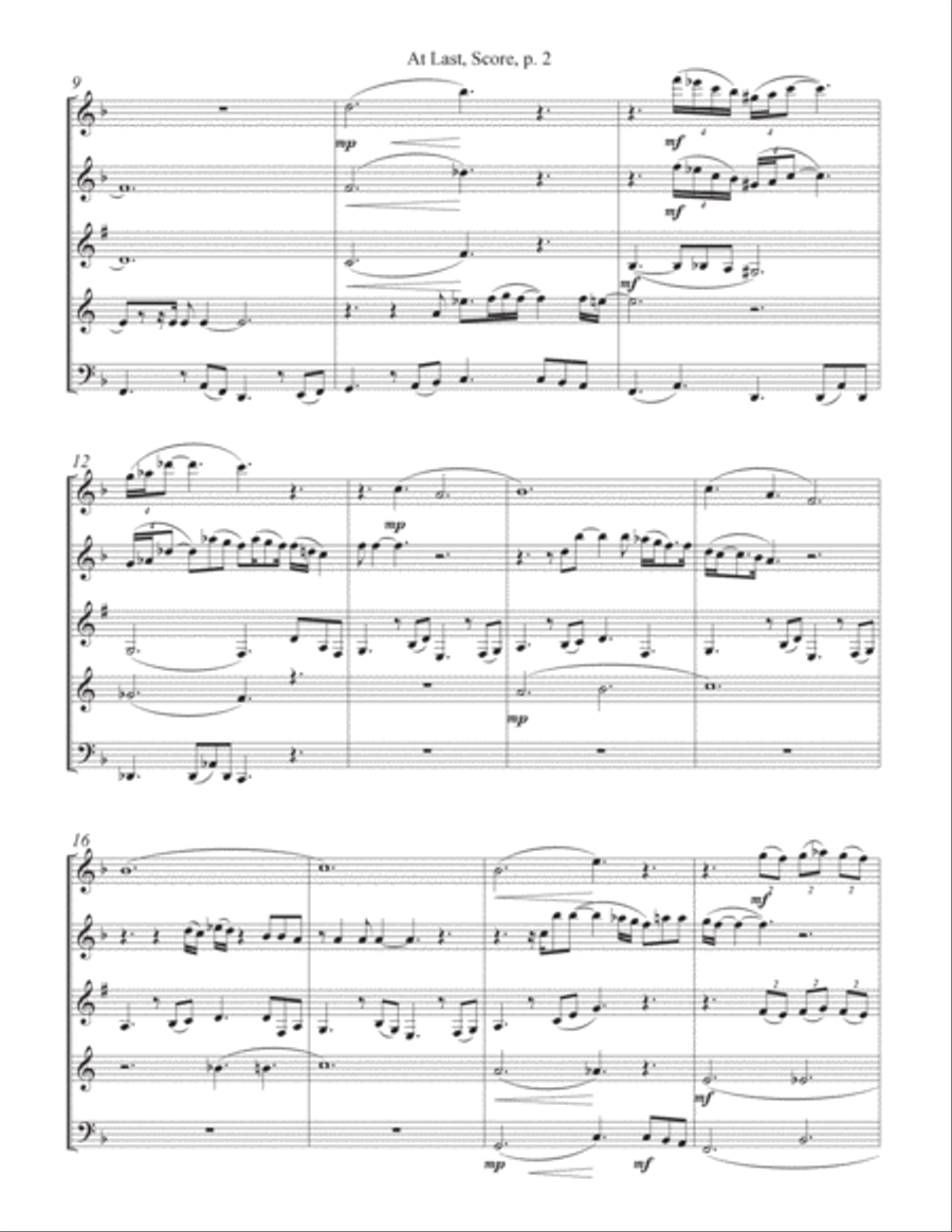 At Last Woodwind Quintet scores gallery preview page 3