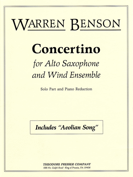Warren Benson: Concertino