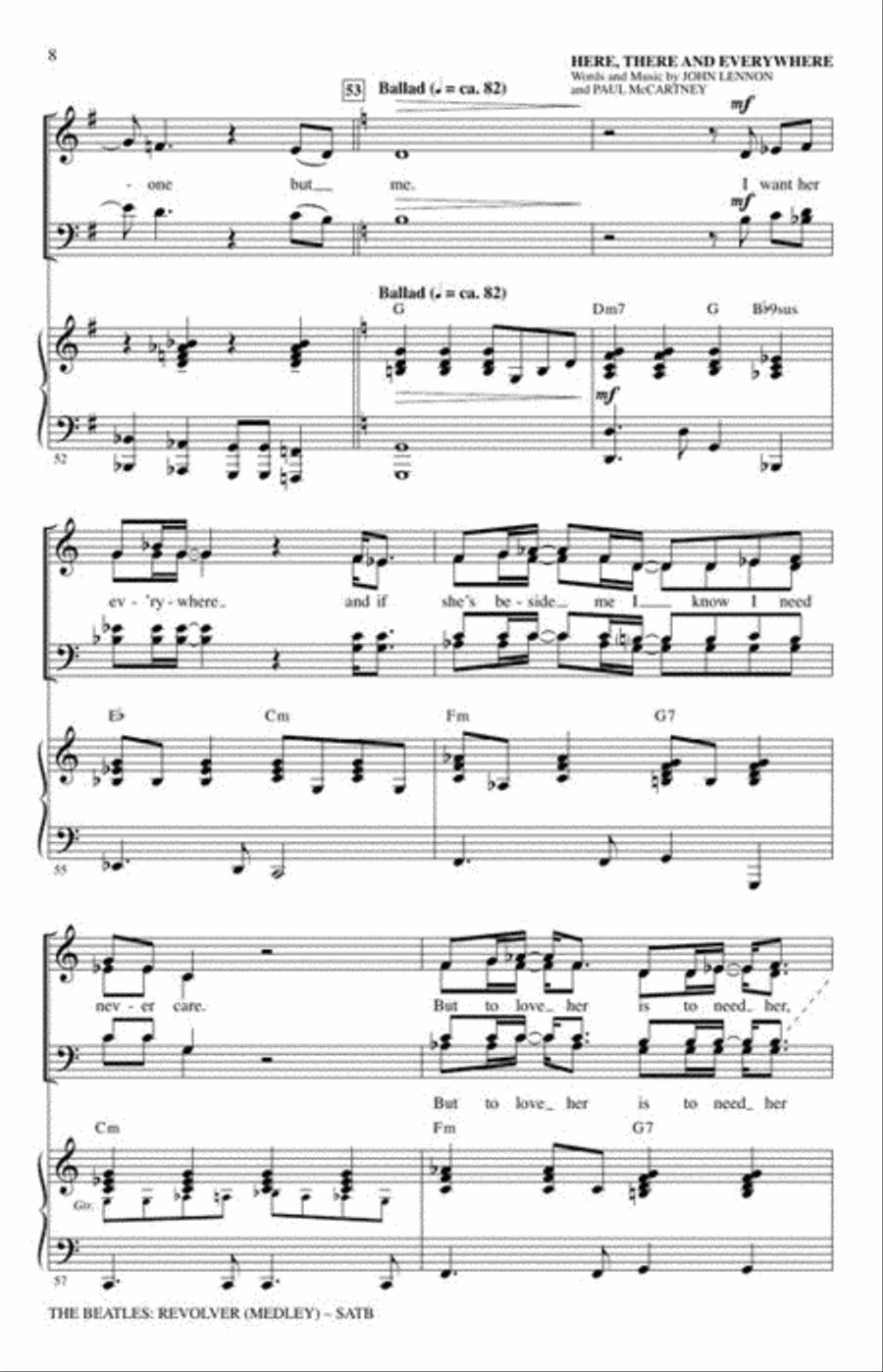 The Beatles: Revolver (Medley) 4-Part scores gallery preview page 5