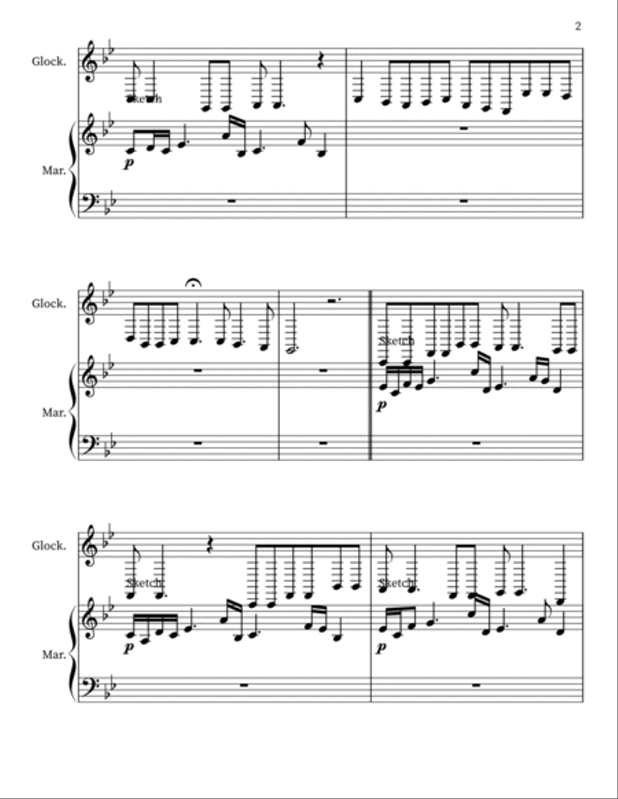 Sacred Songs for Guitar & Piano: alt. Small Ensemble scores gallery preview page 2