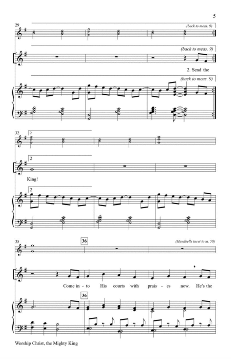 Worship Christ, the Mighty King (Digital) Unison Choir scores gallery preview page 5
