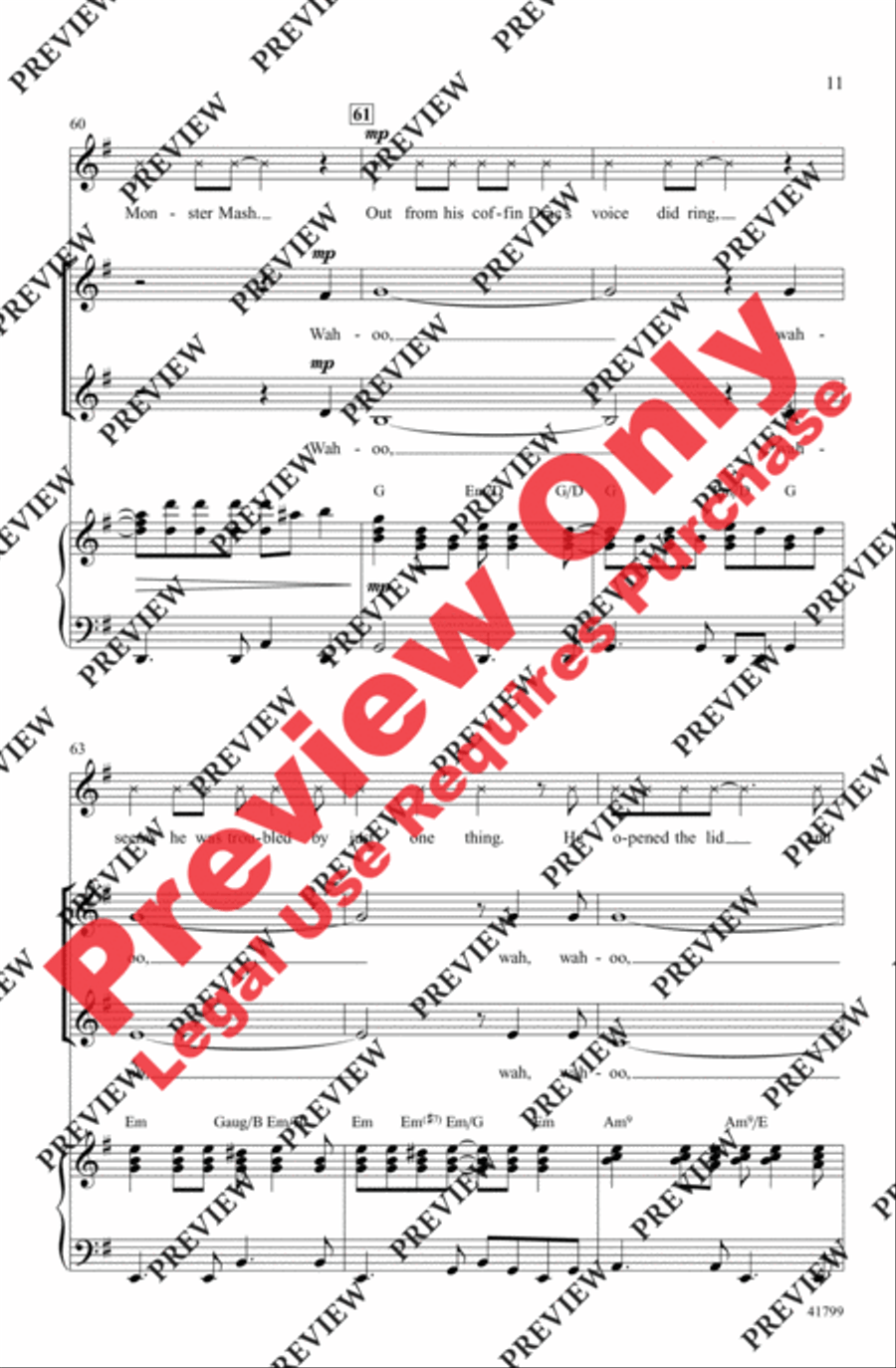 Monster Mash Monster Mash 2-Part scores gallery preview page 11