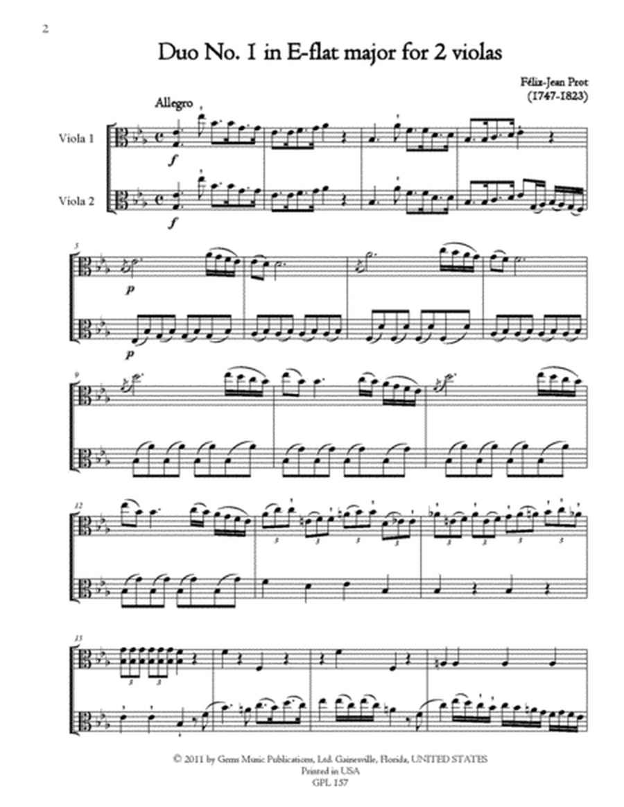 Six Duos, Op. 9